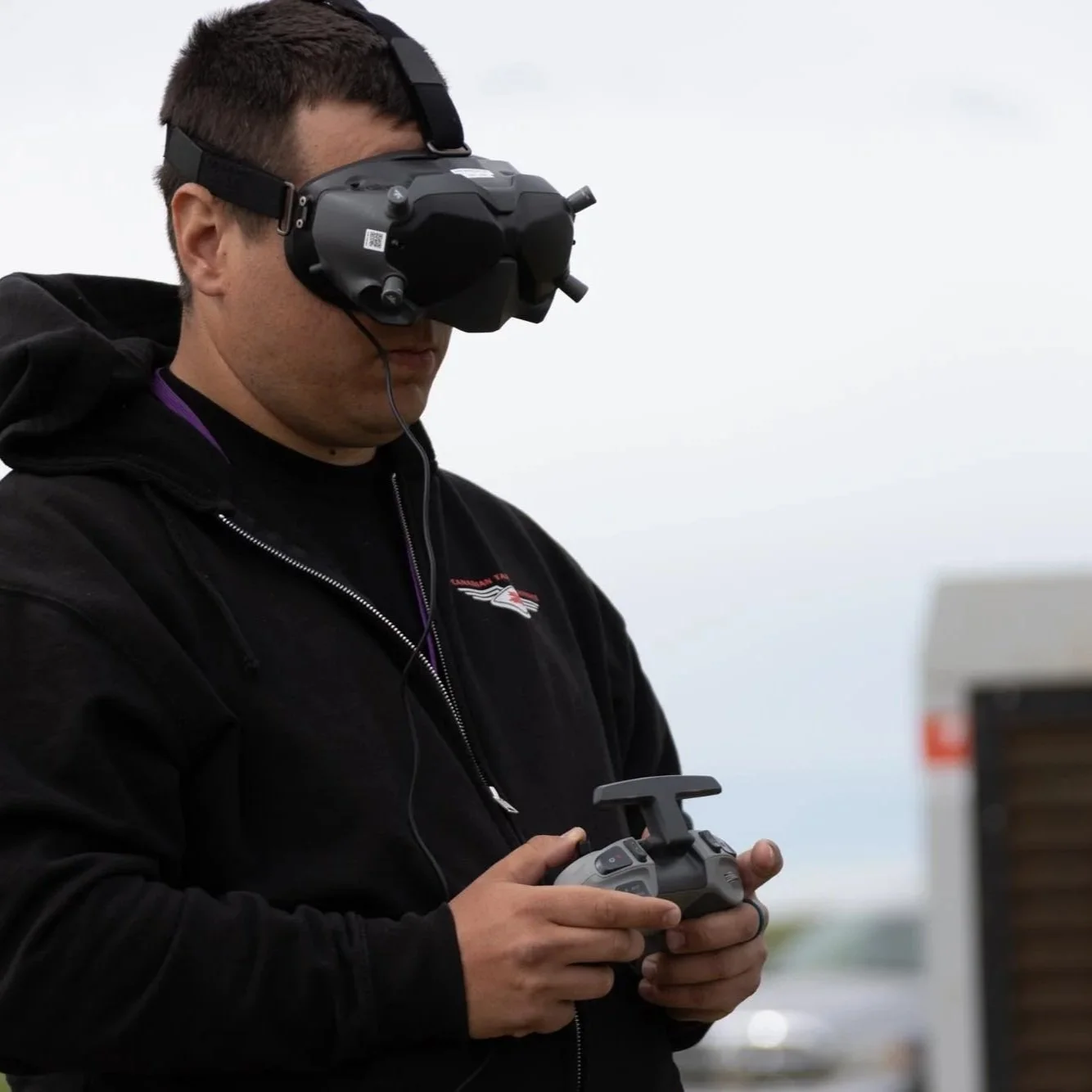 Field testing equipment deployed outdoors